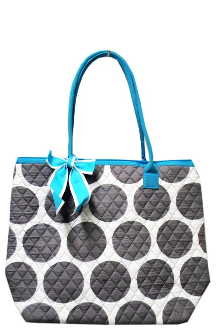 Small Quilted Tote Bag-GD1515/TURQ